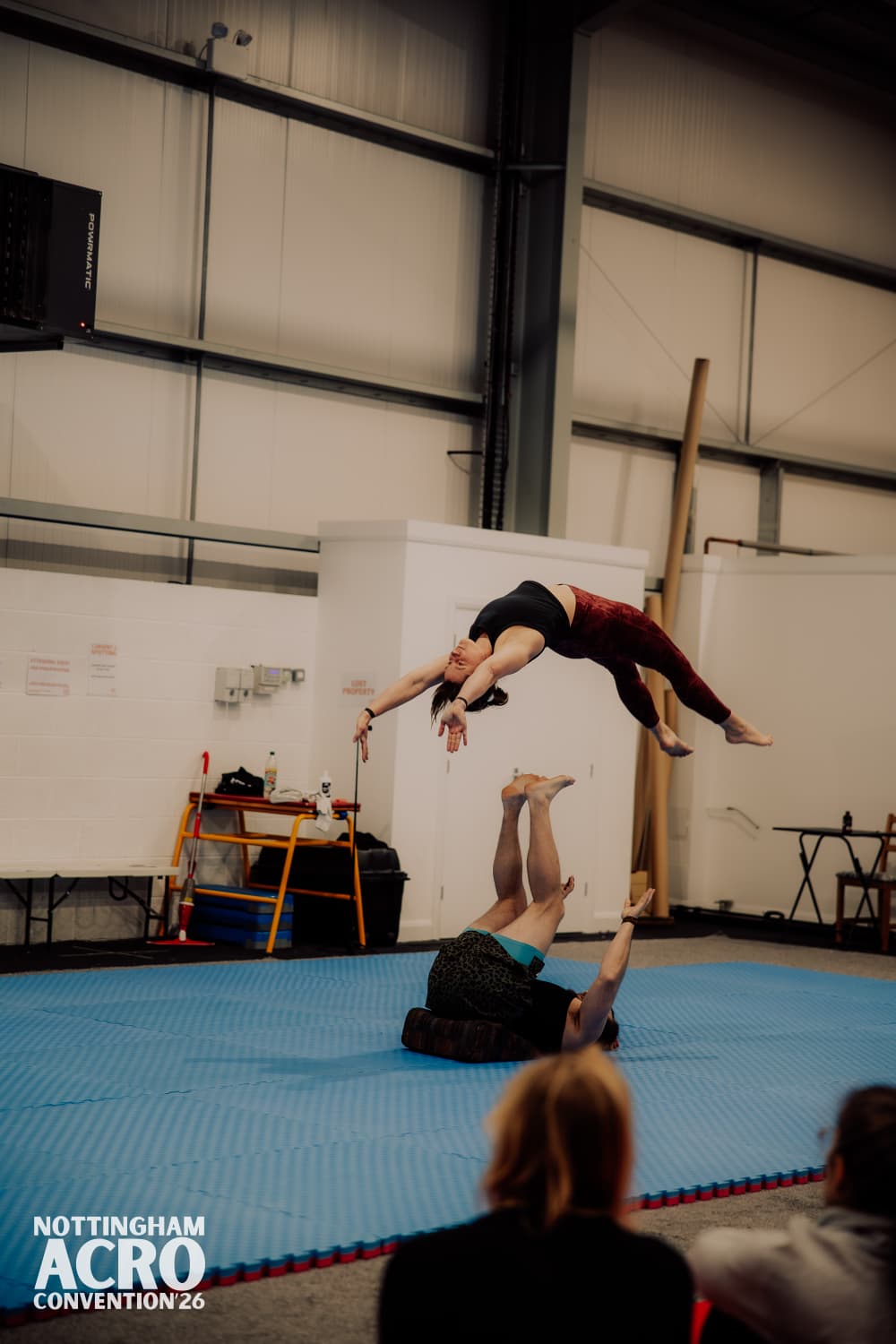 A collage of acro yoga images from the clapham common acro jam