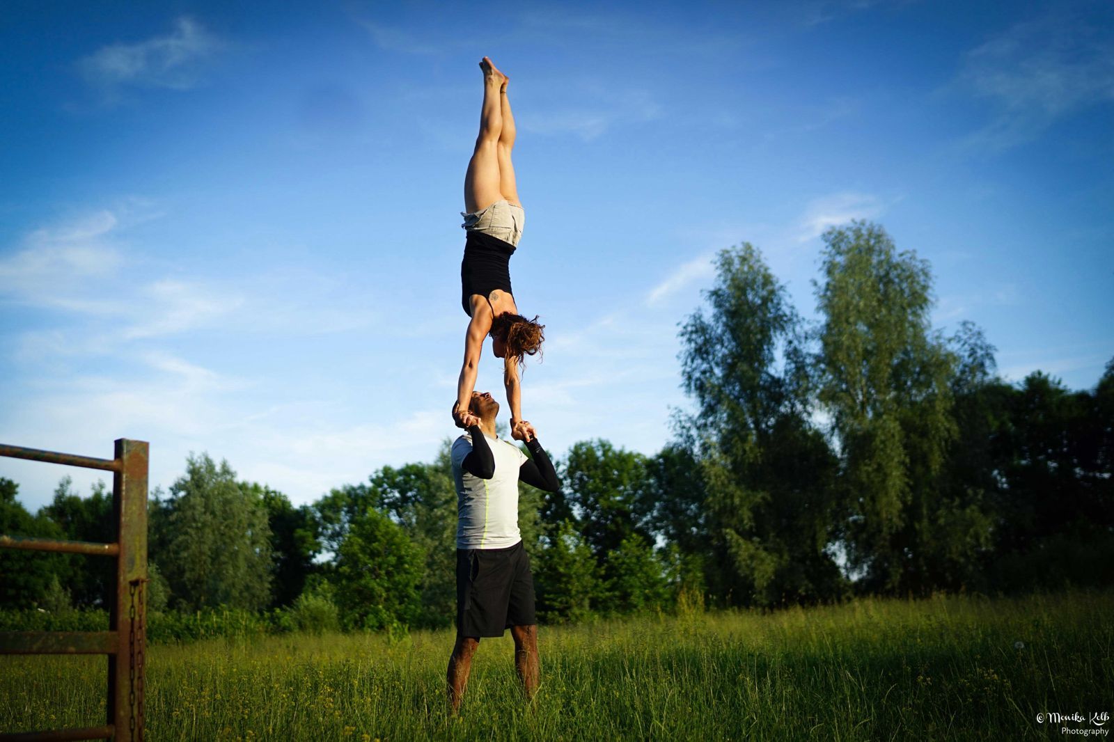 A collage of acro yoga images from the clapham common acro jam